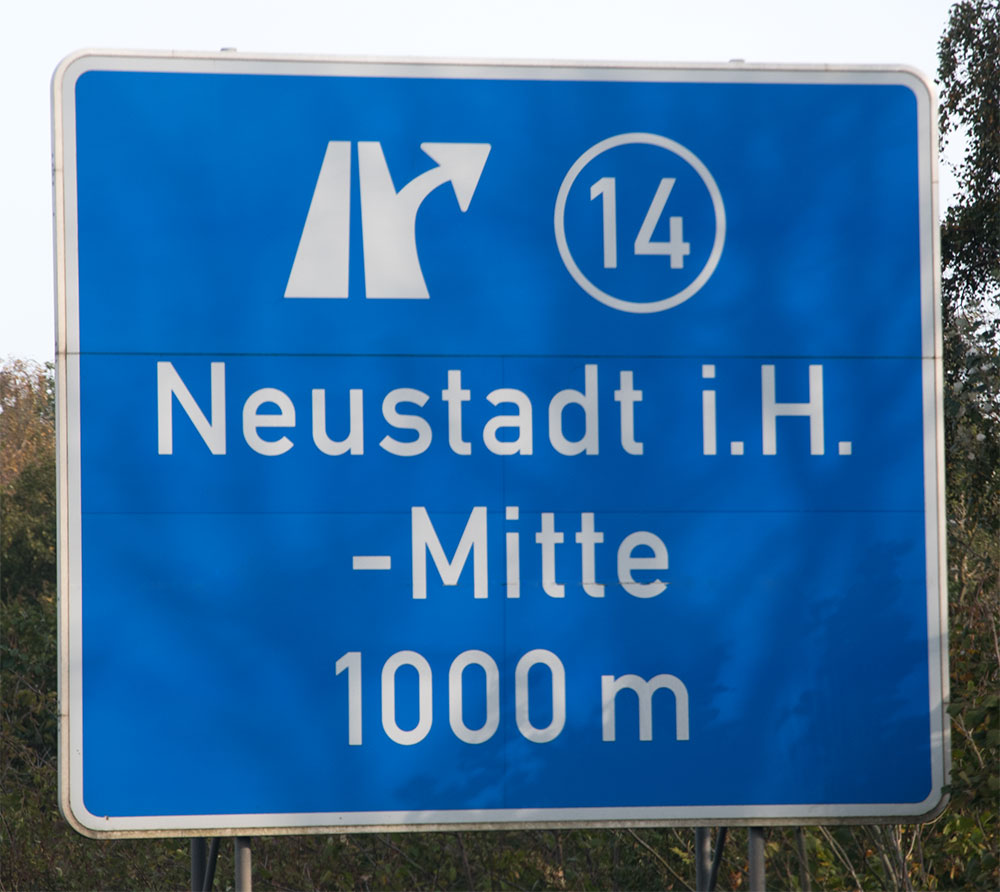 Ausfahrt Neustadt